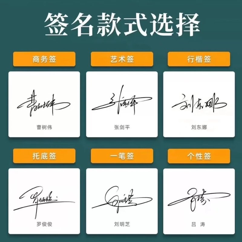 艺术签名设计引领潮流之风